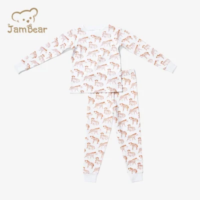 Jambear Organic Baby Loungewear Custom Kids Sleeping Set Bamboo Kids Sleepwearpajama Sets for Infants Kids Pyjamas