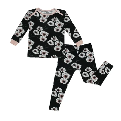 Kids Bamboo Pajamas Children Baby Two